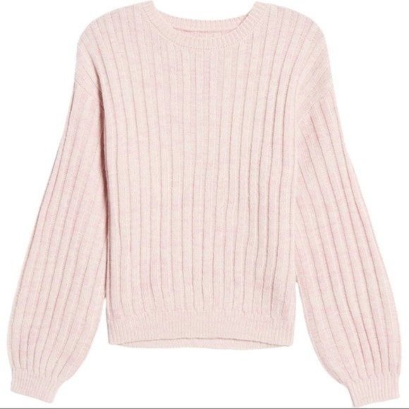 BLANK NYC Heather Ribbed Crewneck Sweater - Lilac Mist - Picture 5 of 5